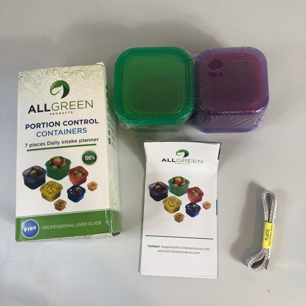 All Green portion control containers Beach Body